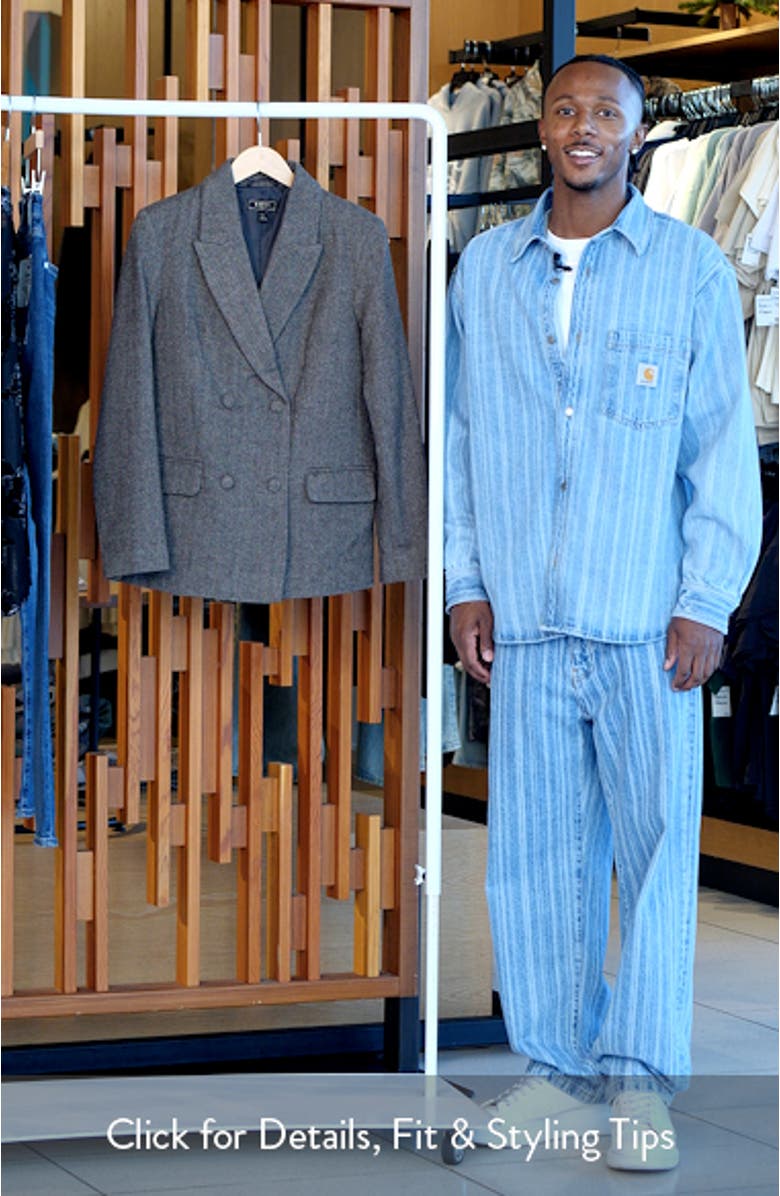 Chevron Double Breasted Blazer, sales video thumbnail