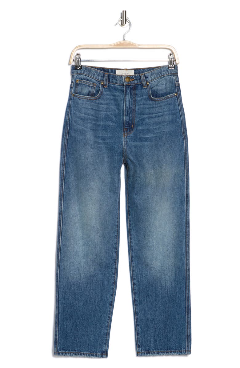 THE GREAT. The Barrel Straight Leg Jeans, Alternate, color, Saddle Wash