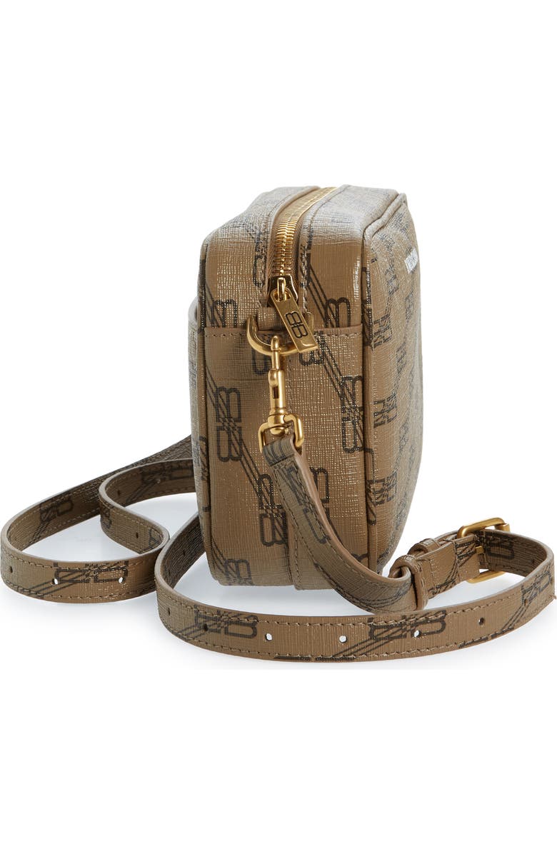 Balenciaga Small BB Monogram Coated Canvas Camera Bag, Alternate, color,