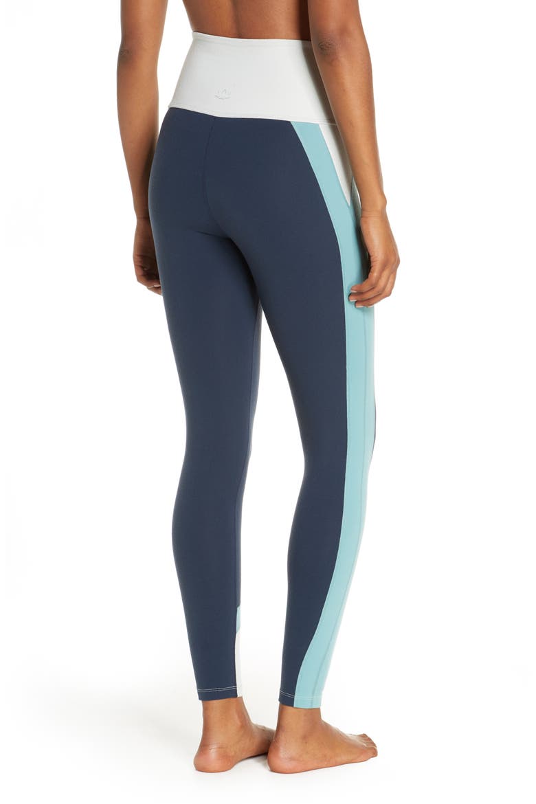 Colorblock High Waist Leggings, Alternate, color, NCNVY