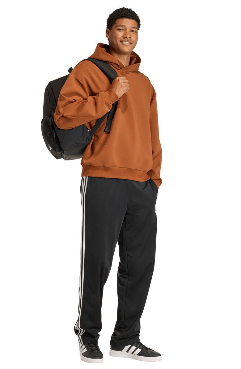 adidas Soft Lux Oversize Pullover Hoodie, Alternate, color, Dusky Bronze