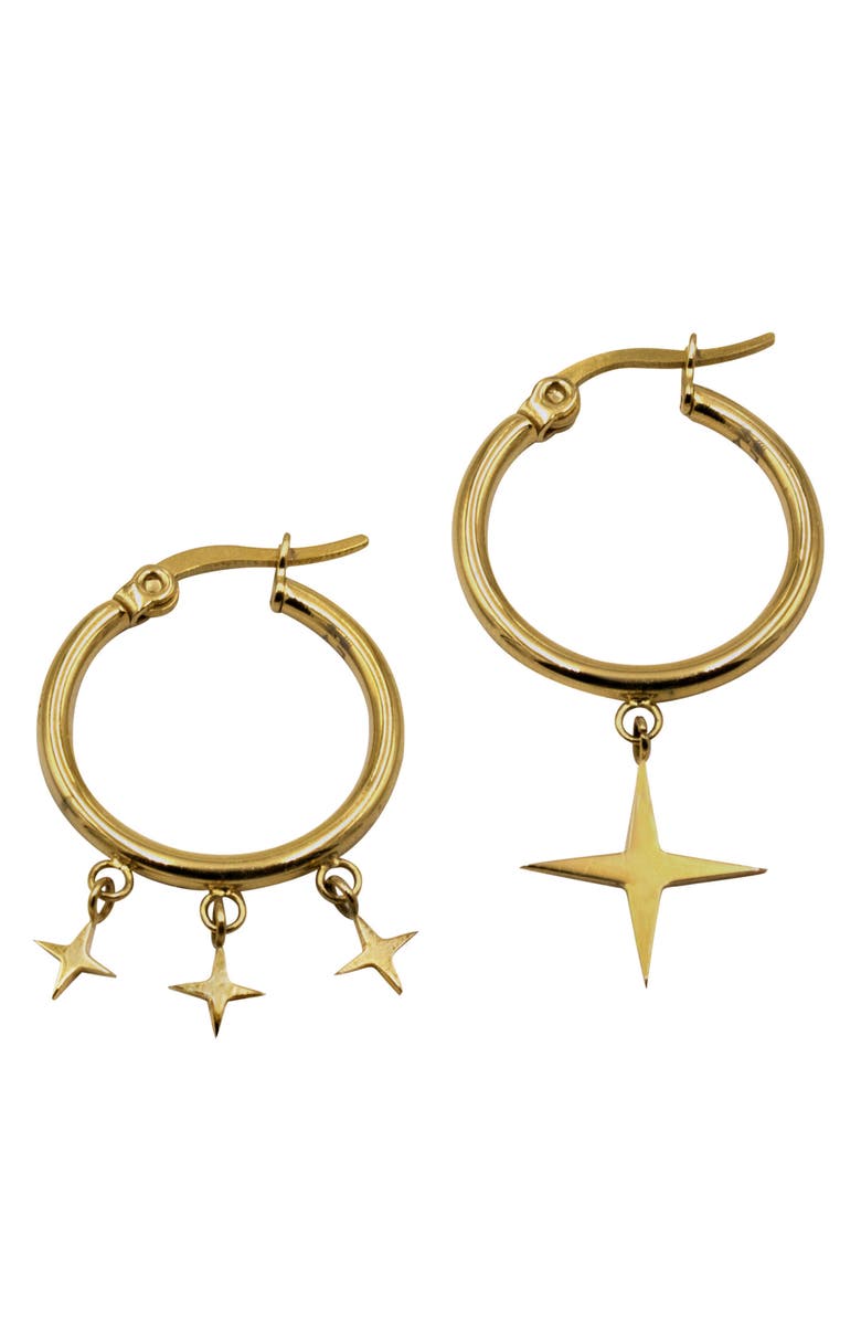 Ellie Vail Nox Mismatched Huggie Earrings, Main, color, 