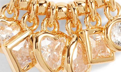 Shop Nordstrom Collected Cubic Zirconia Charm Necklace In Clear- Gold