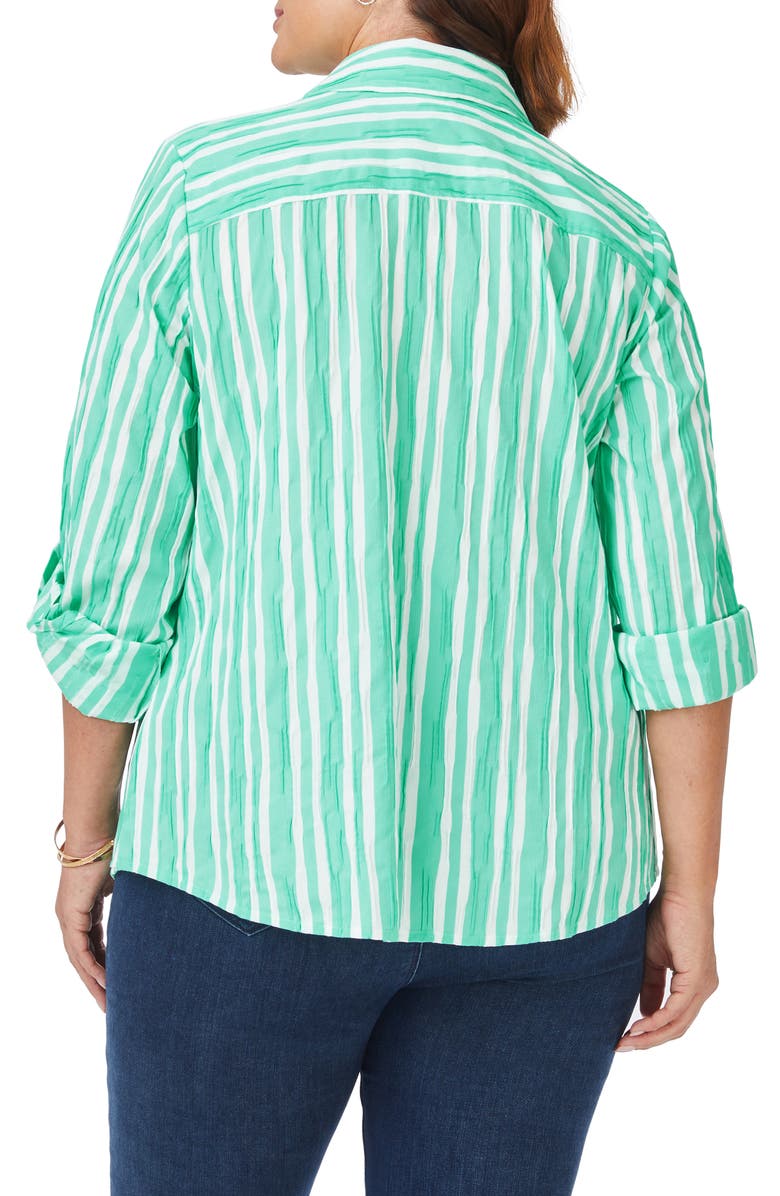 Foxcroft Hampton Beach Stripe Non-Iron Shirt, Alternate, color, 