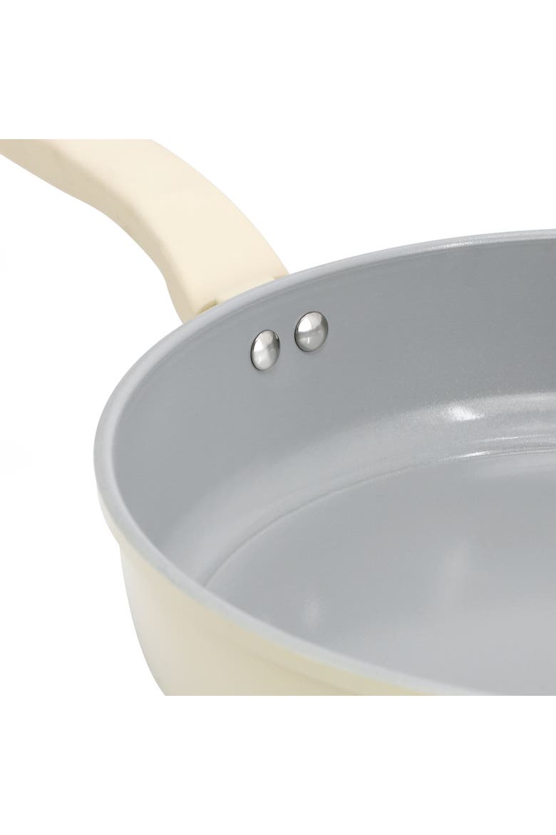 11 Inch 4 Quart Ceramic Nonstick Aluminum Saute Pan, Alternate, color, Silver