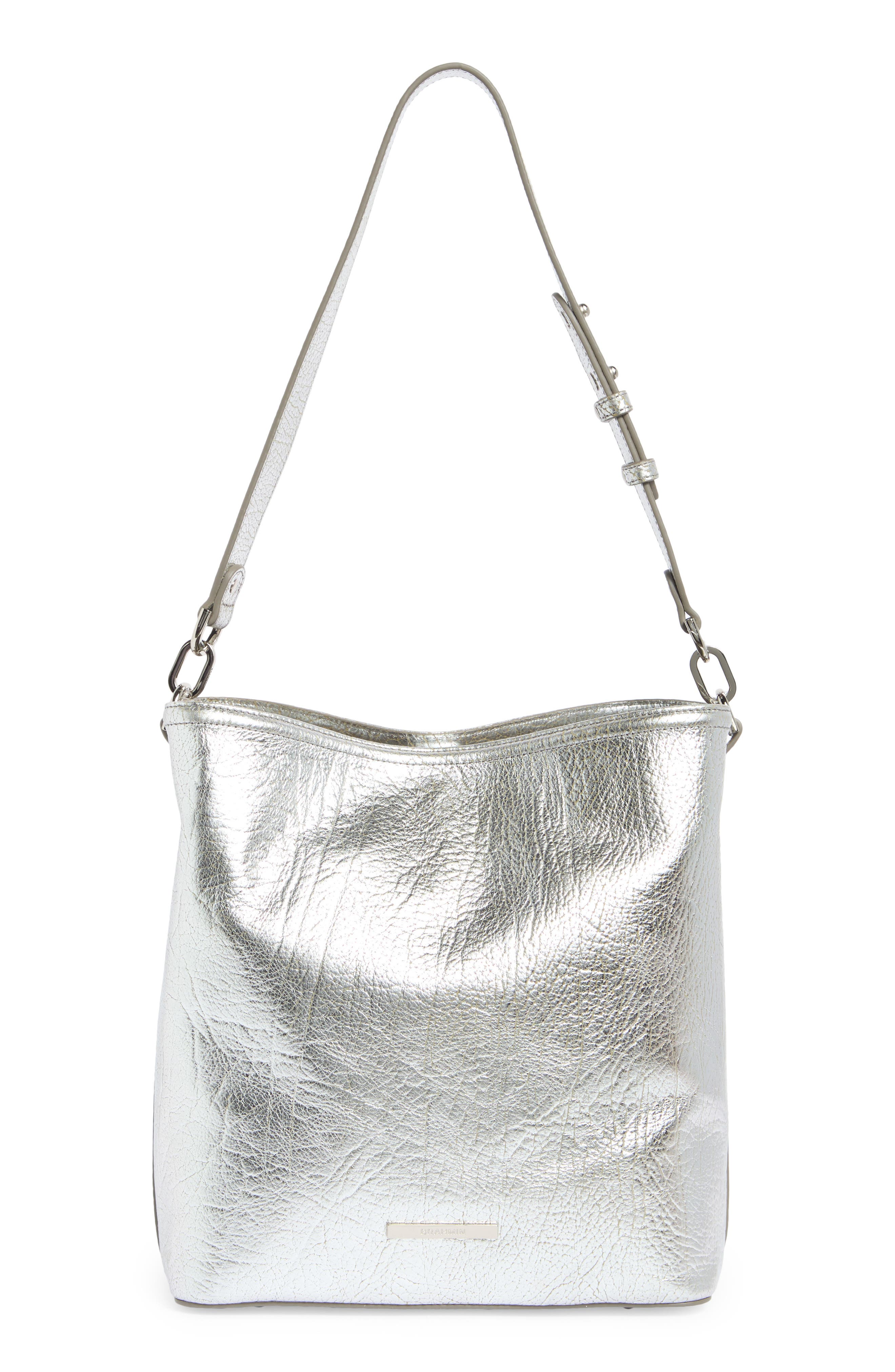 Celina Metallic Leather Bag