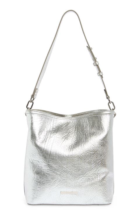 Celina Metallic Leather Bag