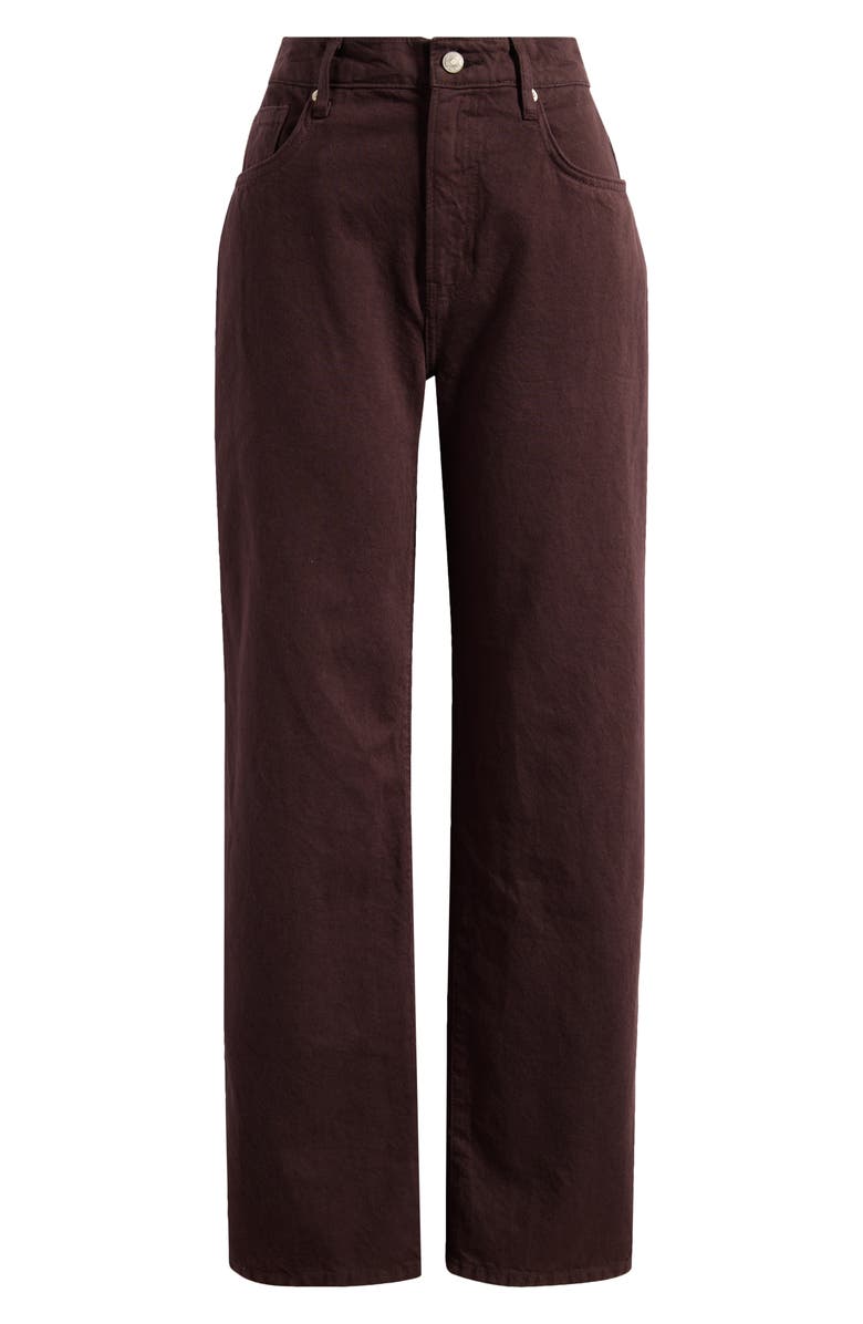 Reformation Val Baggy Distressed Straight Leg Jeans, Main, color, Mole