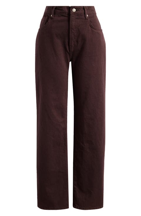 Val Baggy Distressed Straight Leg Jeans (Folsom)