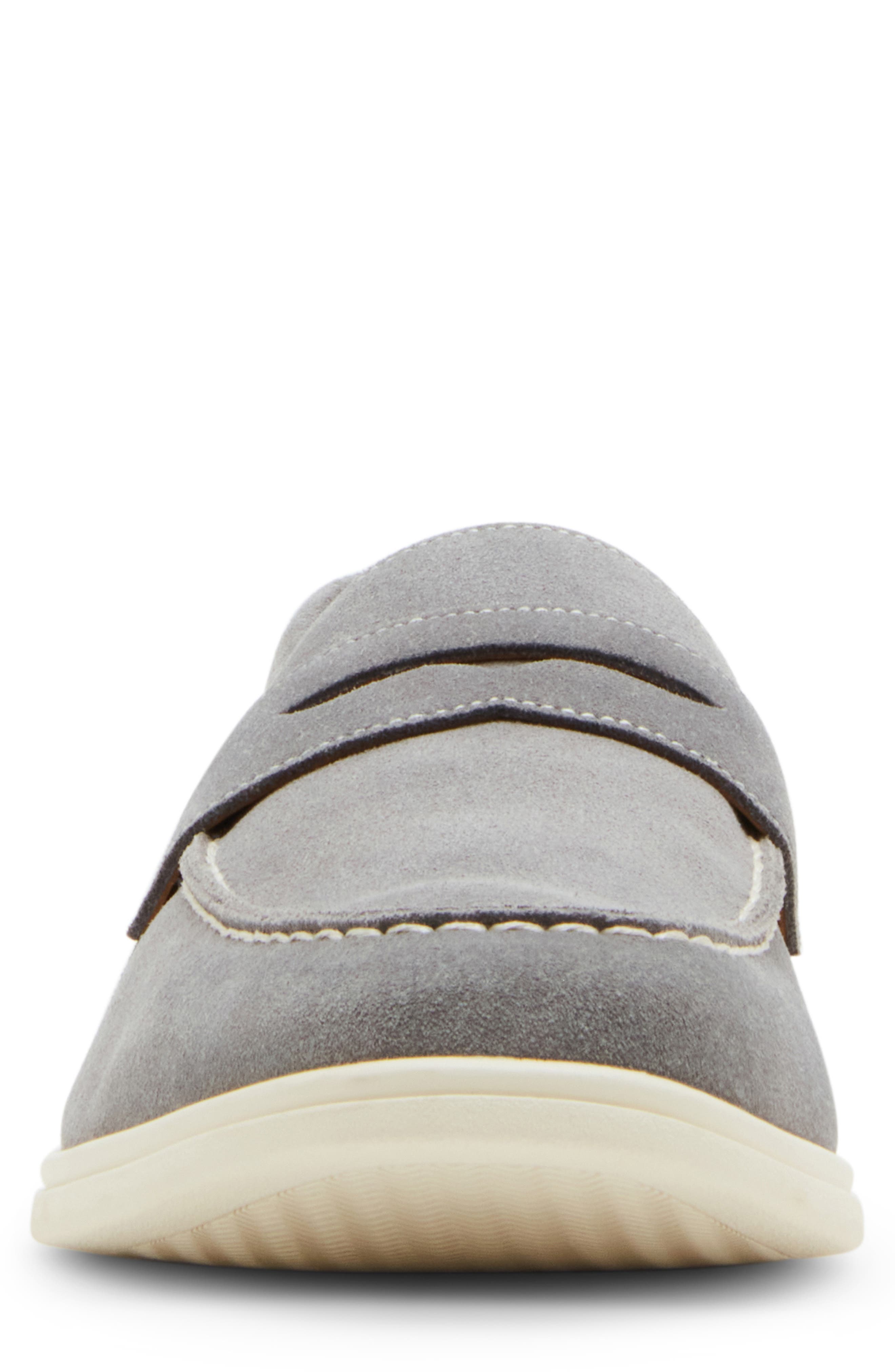 Steve Madden Laguna Penny Loafer, Alternate, color, Grey Suede