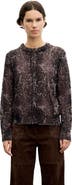 GERARD DAREL Merino Wool Crew Neck Cardigan