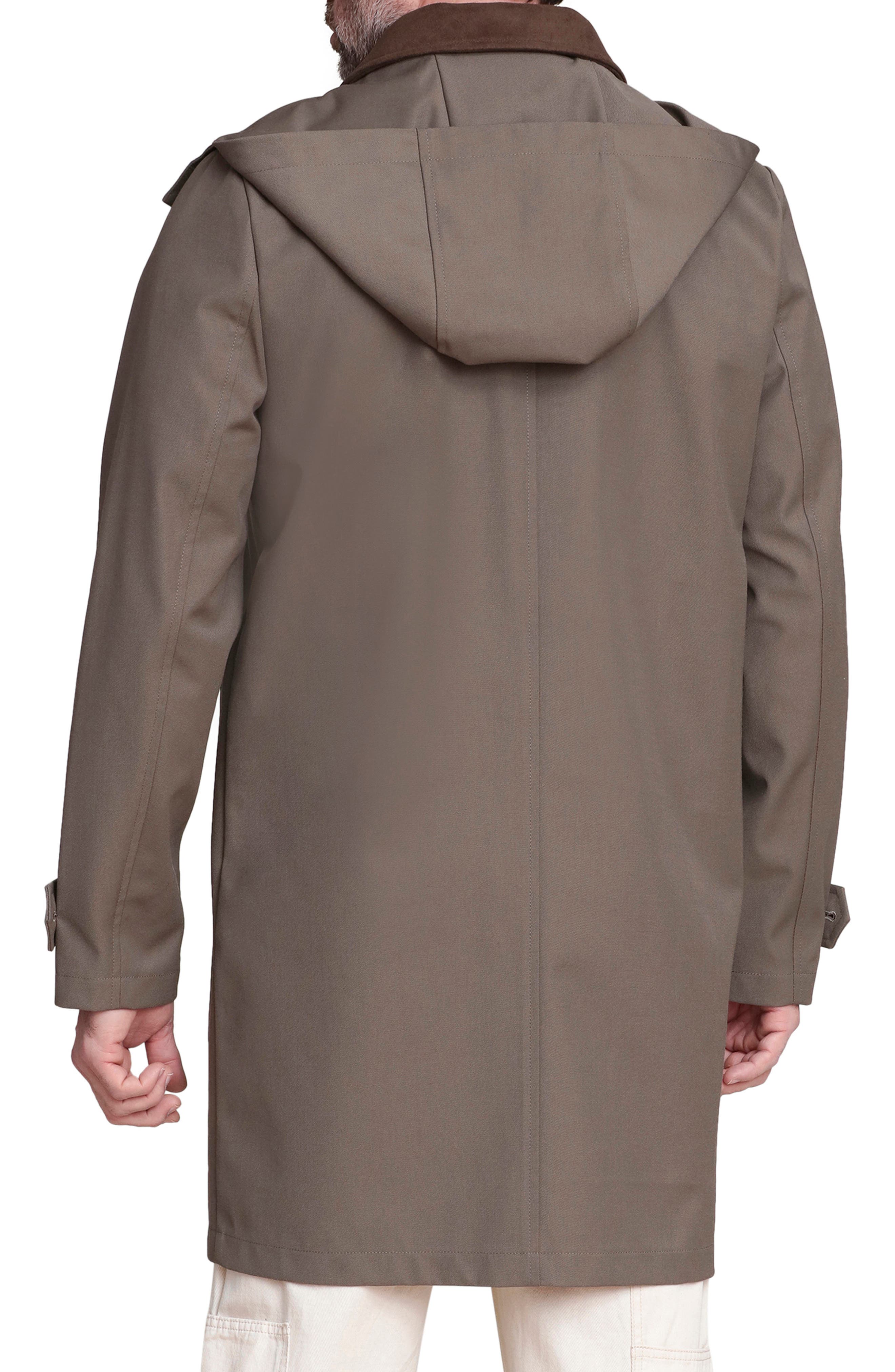Combo Collar Mac Coat with Detachable Hood - image 4