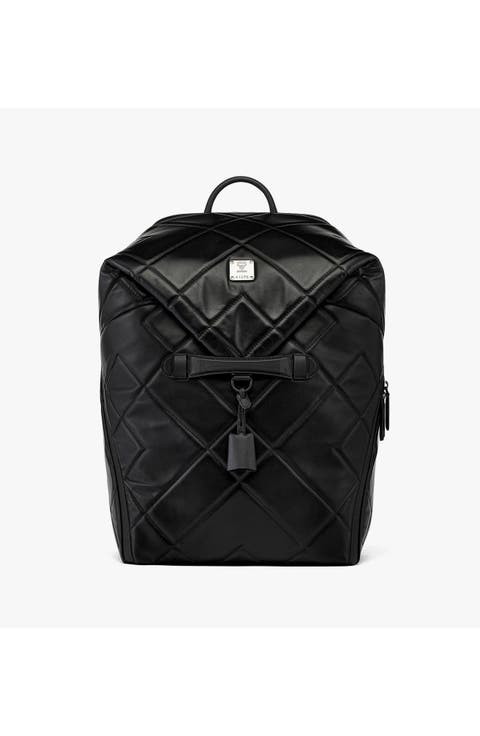 Aren Backpack in Diamond Quilted Leather