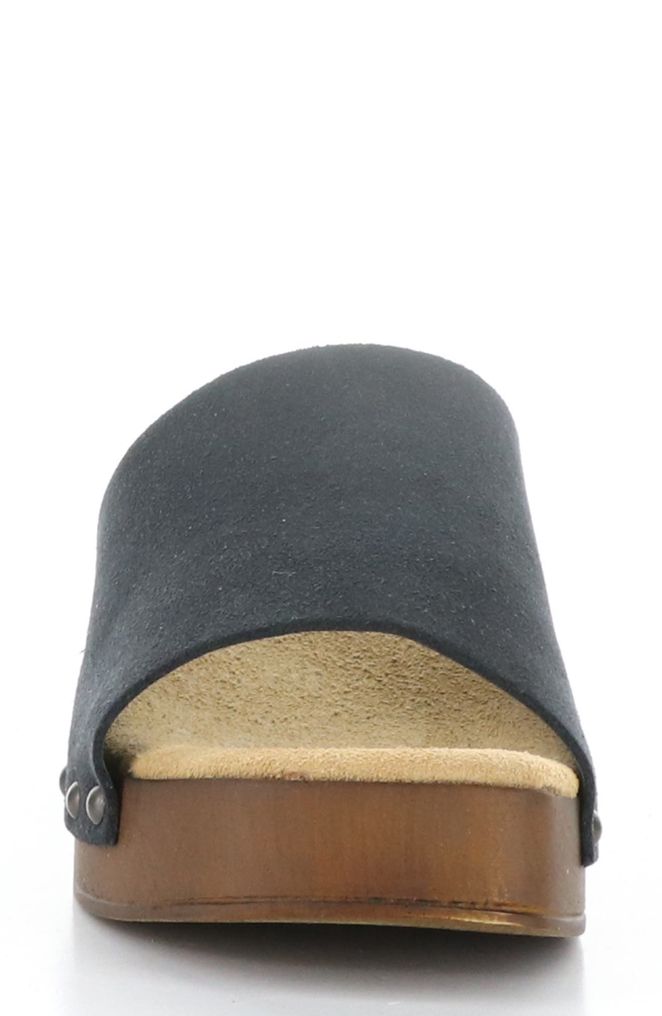 Bos. & Co. Marly Platform Slide Sandal, Alternate, color, Black Suede