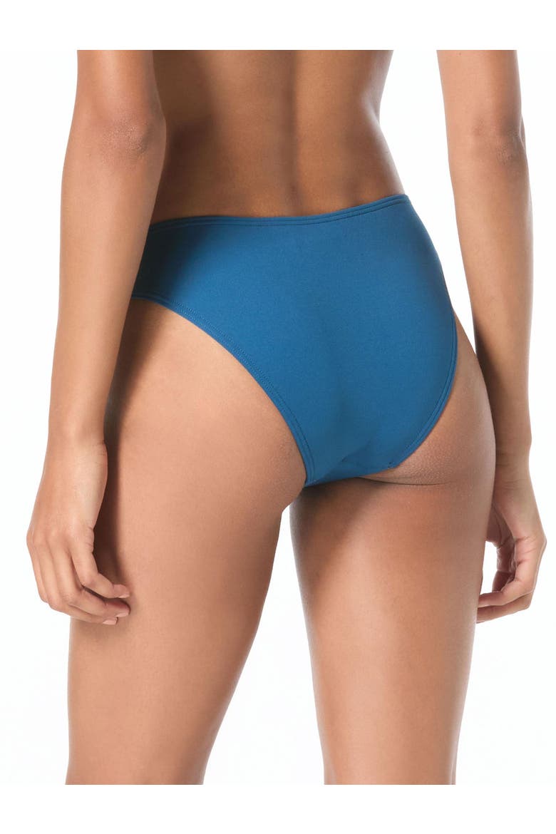 Rhinestone Studded Solids Bikini Swim Bottom, Alternate, color, River Blue