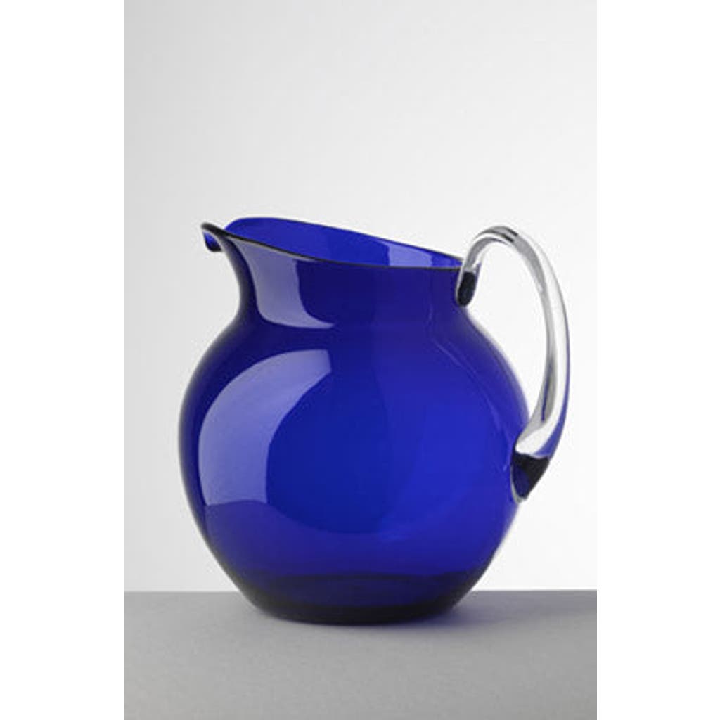 Mario Luca Giusti Palla Transparent Acrylic Pitcher, Blue In Blue