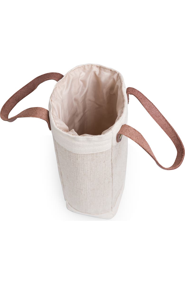 Legacy Pinot Jute Single Bottle Insulated Wine Bag, Alternate, color,