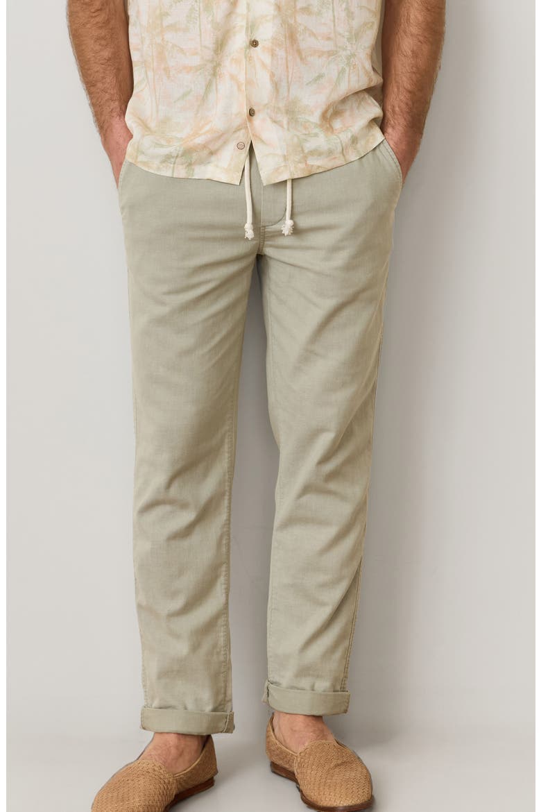 Saturday Stretch Cotton Beach Pants, Main, color, FADED VETIVER