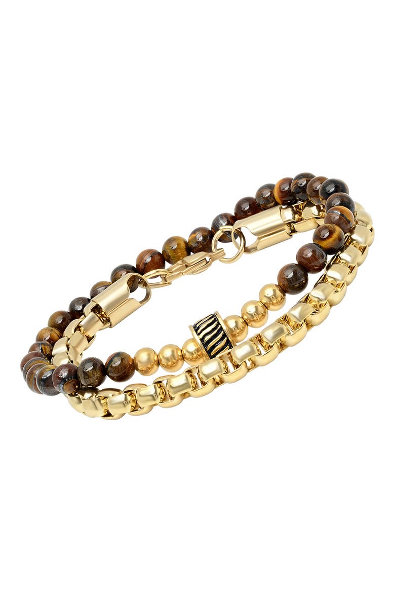 Beaded Bracelets - Set of 2, Alternate, color, METALLIC