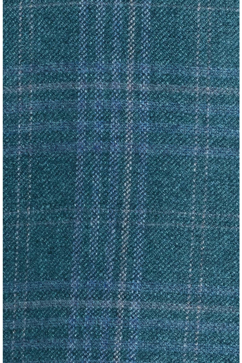 Siena Regular Fit Green Plaid Silk & Cashmere Sport Coat, Alternate, color, GREEN