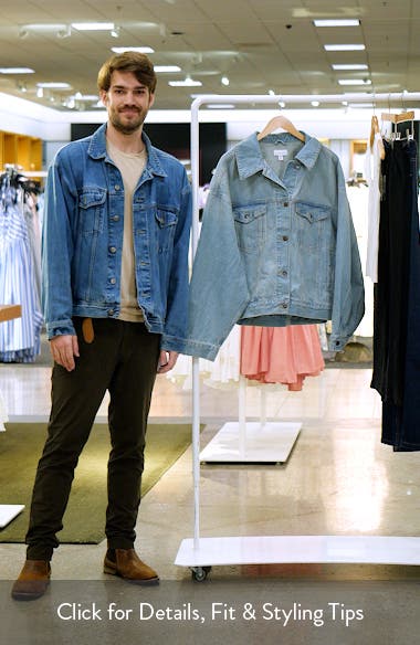 Topshop Oversize Balloon Sleeve Denim Jacket | Nordstrom