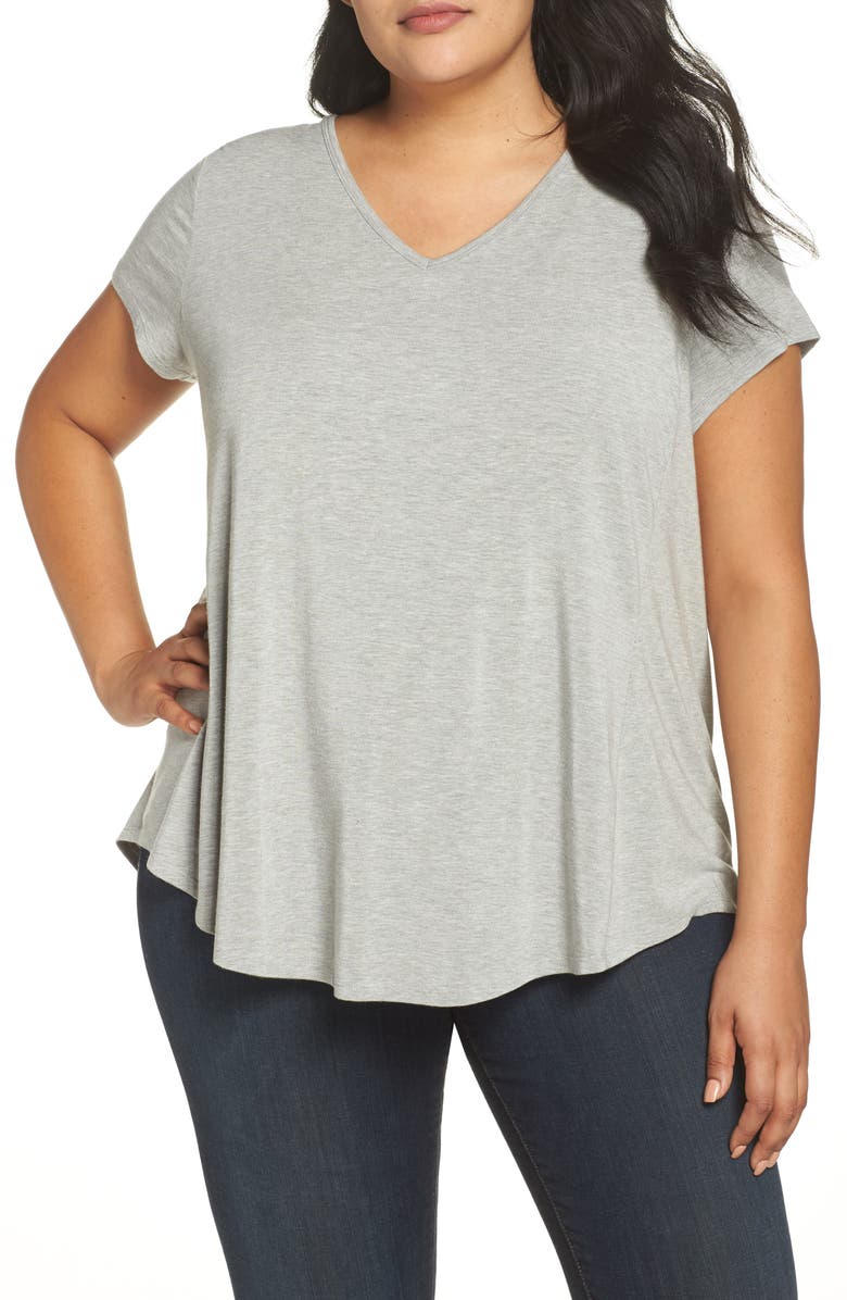 Sejour V-Neck Swing Tee, Main, color, 