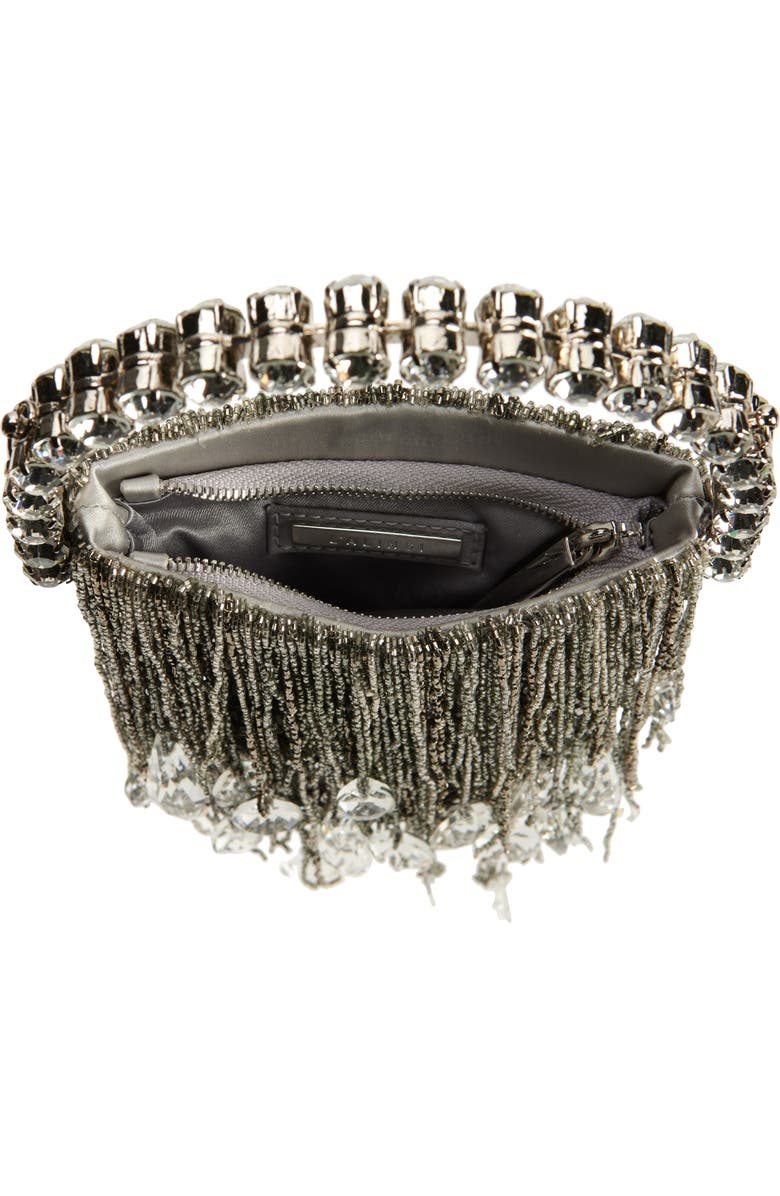 L’alingi Micro Crystal Fringe Top Handle Bag, Alternate, color,