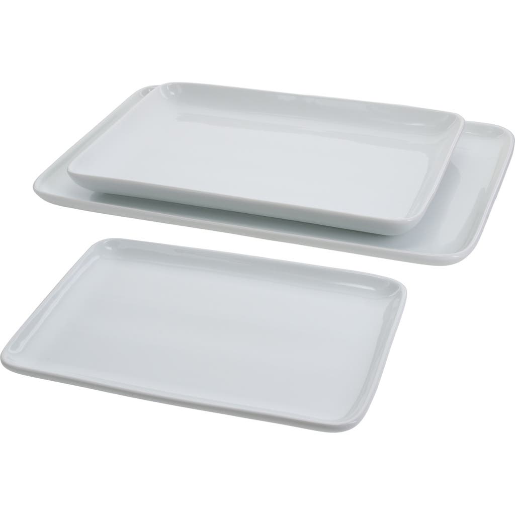 Bia Cordon Bleu Vail 3-piece Rectangular Platters In White