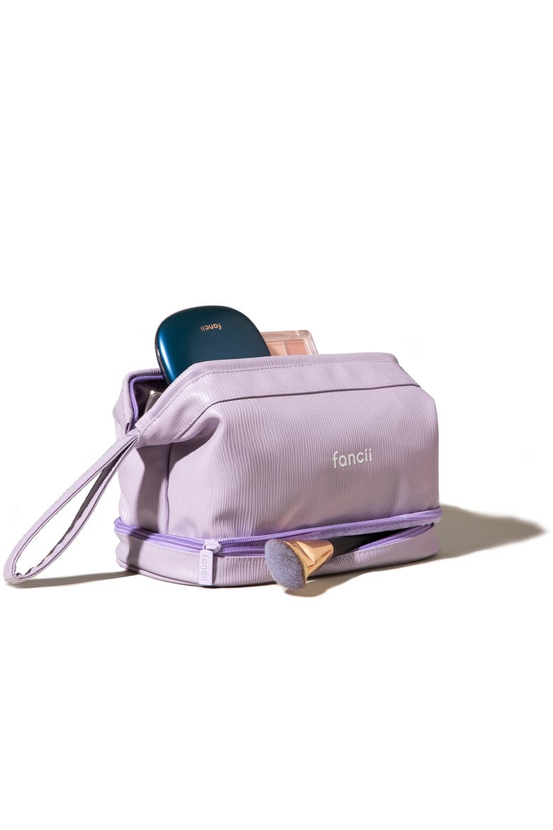 Macy Makeup Bag, Alternate, color, Purple