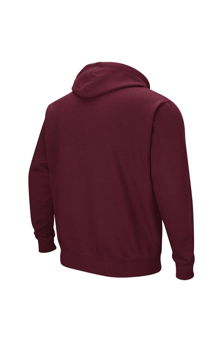 COLOSSEUM Men's Colosseum Maroon Mississippi State Bulldogs Arch & Logo 3.0 Pullover Hoodie, Alternate, color, Maroon