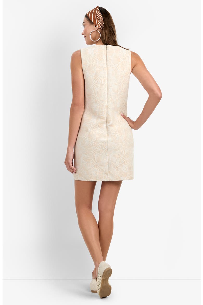 Sandie Jacquard Dress, Alternate, color, Beachy Beige