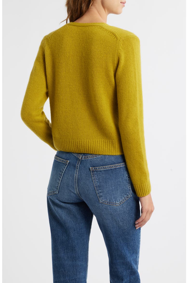 Cameron Cashmere V-Neck Cardigan, Alternate, color, ANTIQUE MOSS