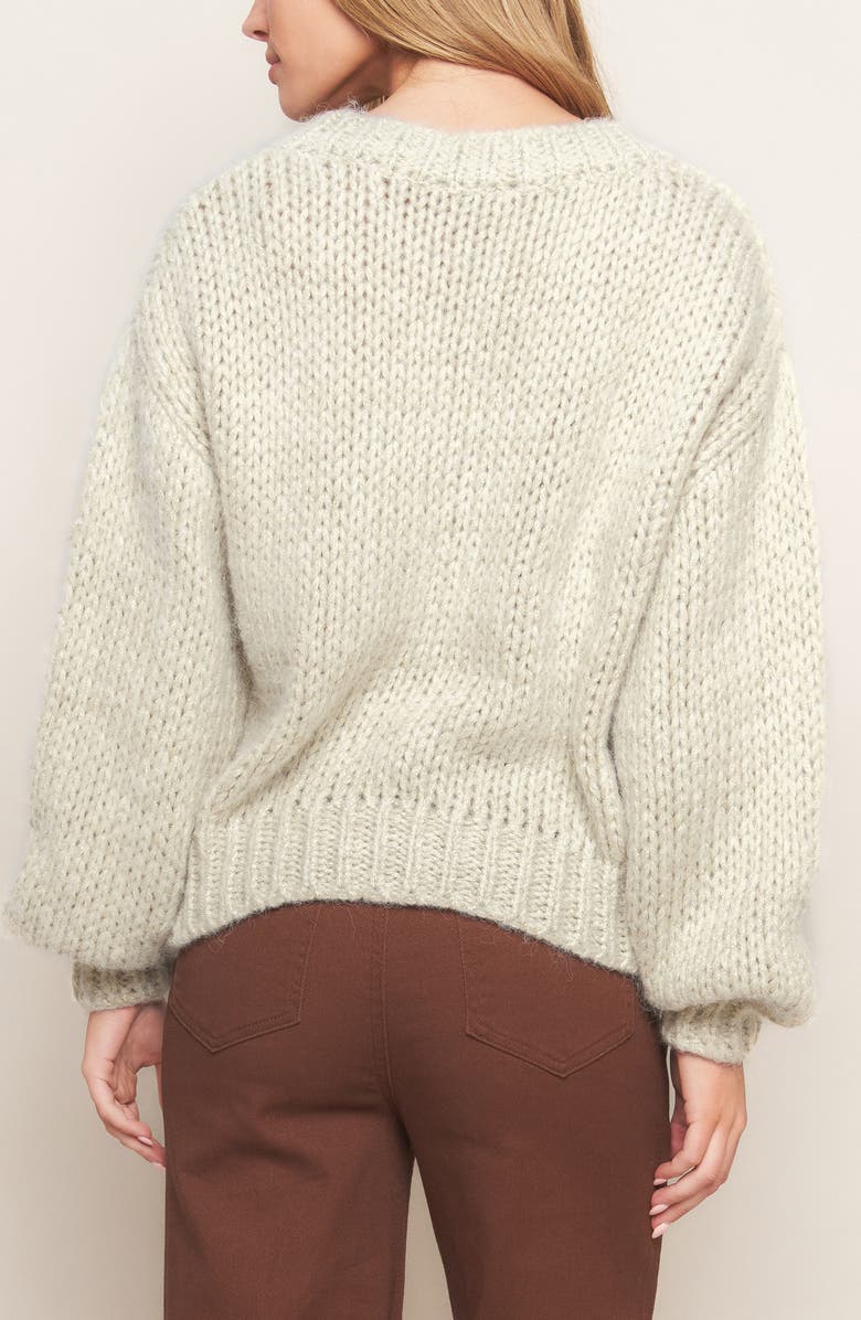 FLYING TOMATO V-Neck Sweater, Alternate, color, Cream/Gold