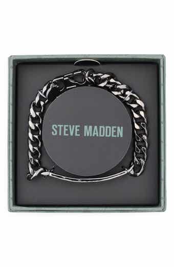 Steve Madden Men's Wide Bar Chain Bracelet