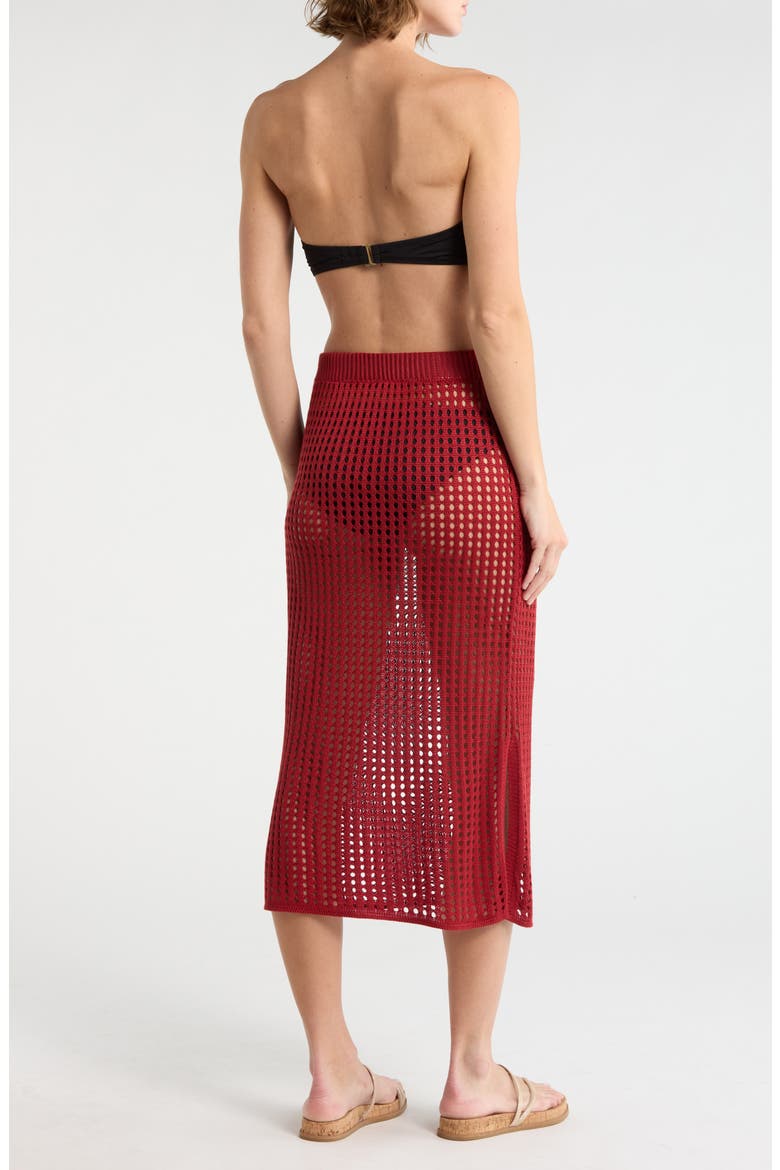 Crochet Cover-Up Skirt, Alternate, color, RED FALLS