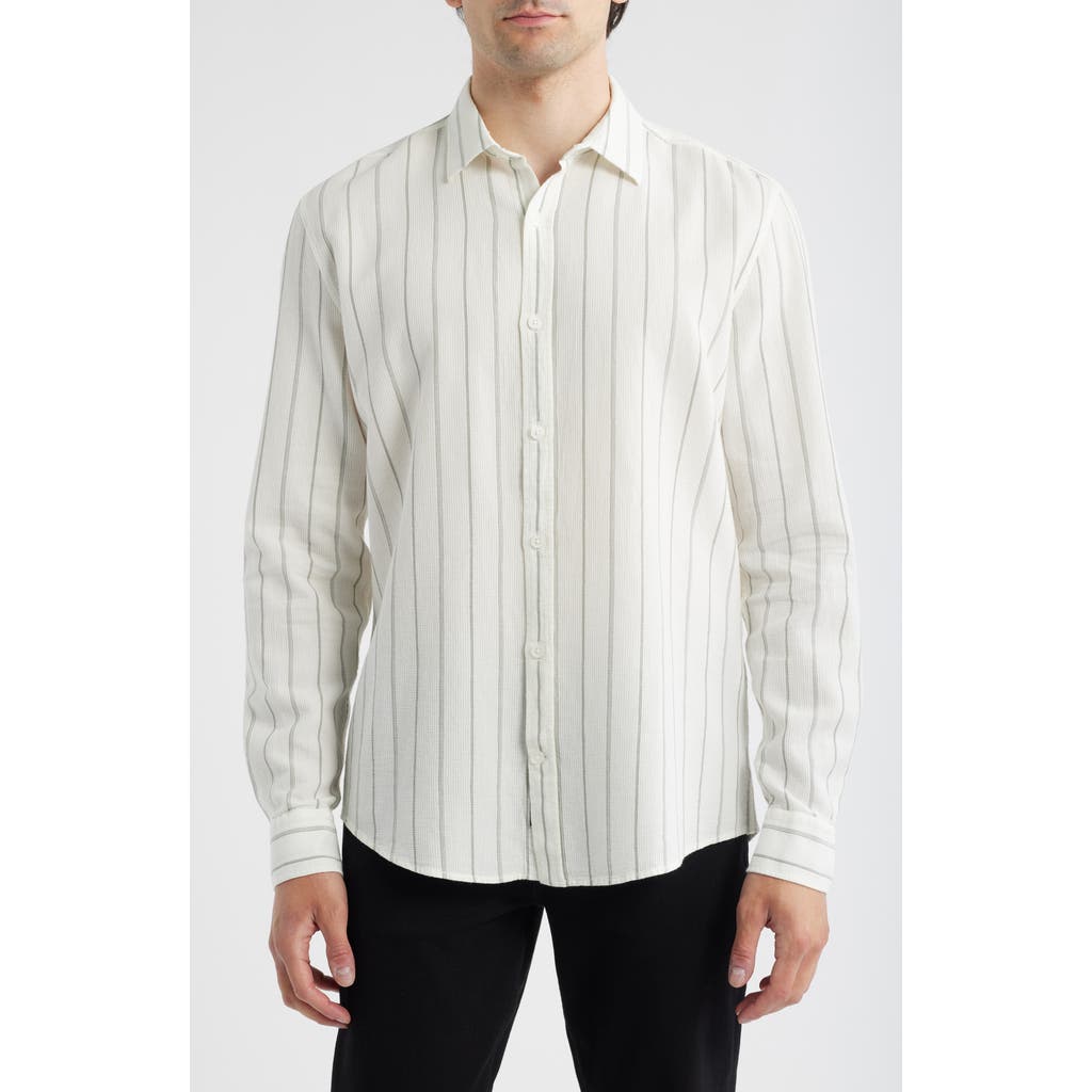 Mavi Jeans Stripe Regular Fit Button-up Shirt