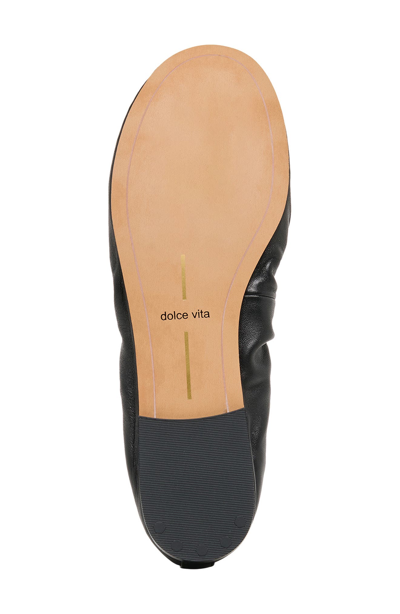 Dolce Vita Conrad Ballet Flat, Alternate, color, Black Leather