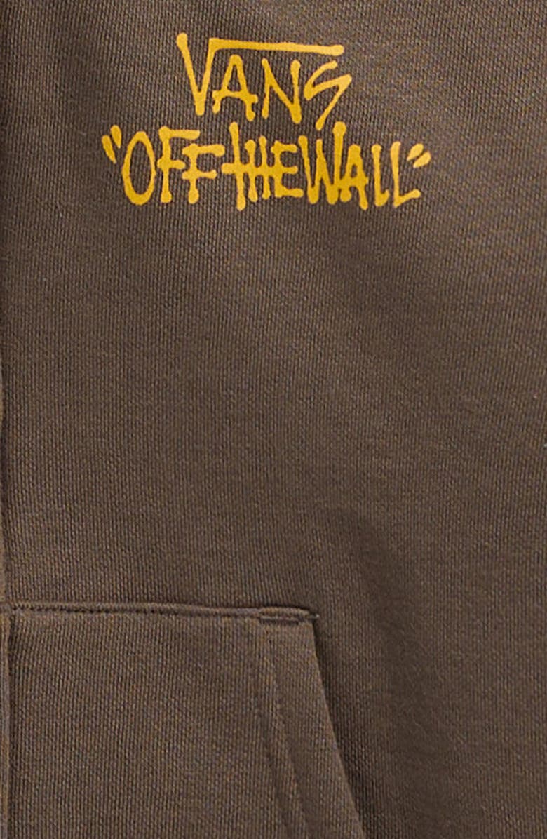 Vans Kids' Stomper Graphic Zip Hoodie, Alternate, color, Coal Brown
