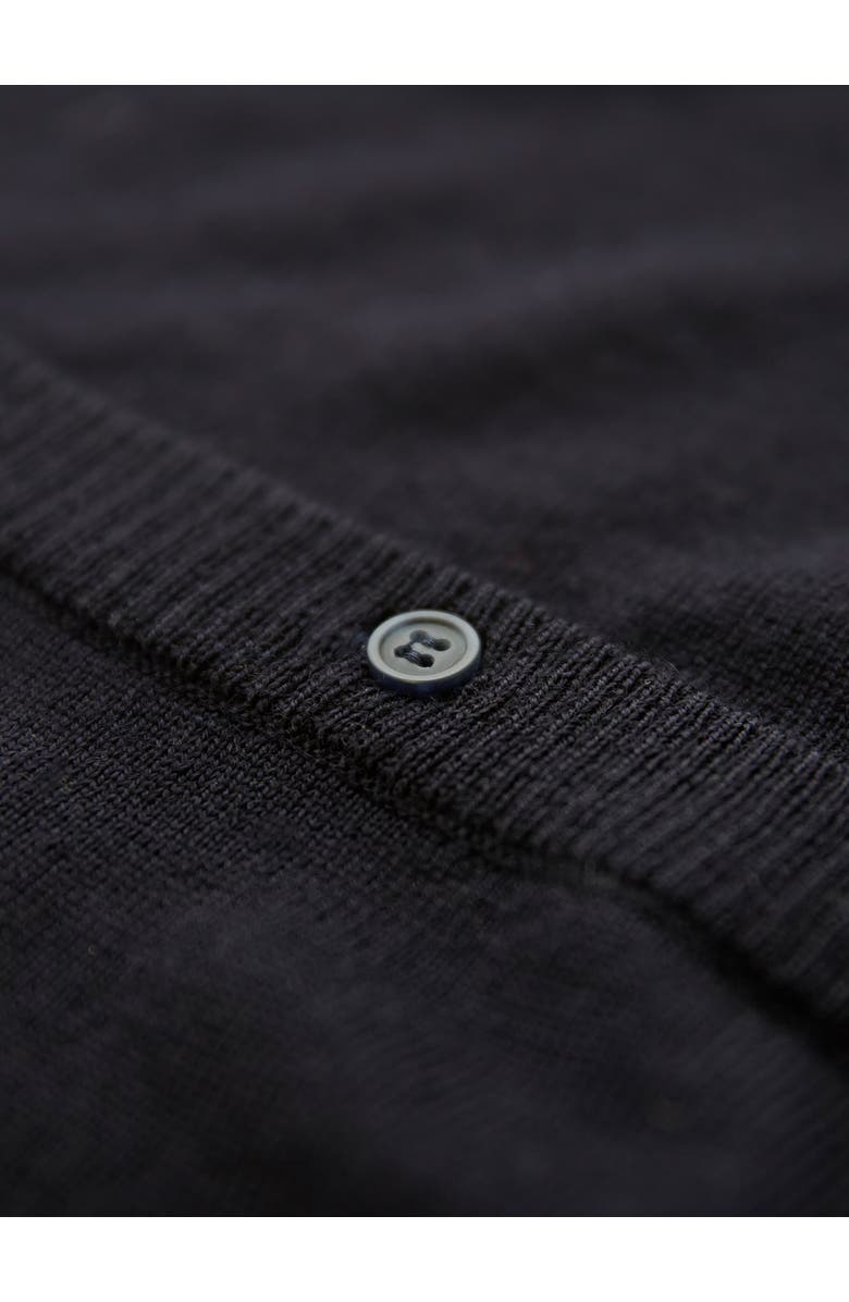 Celtic & Co. Fine Knit Merino Cardigan, Alternate, color, Navy