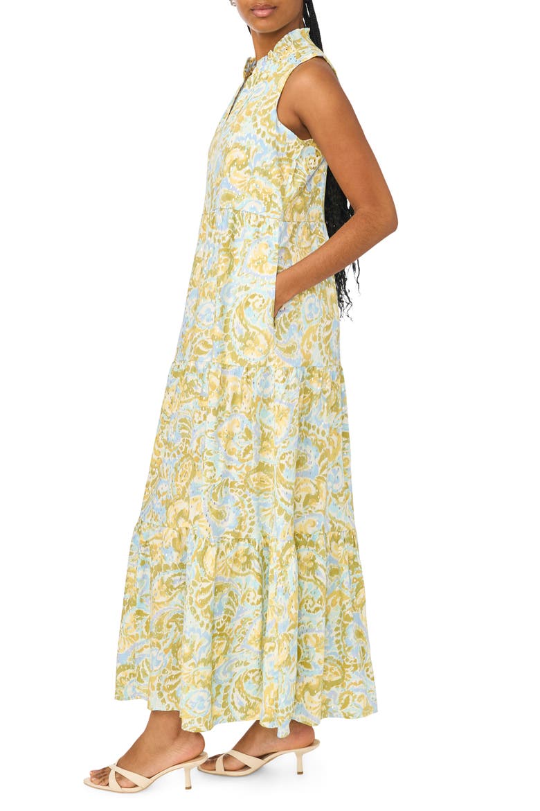 Sleeveless Tiered Maxi Dress, Alternate, color, BABY LAVENDER