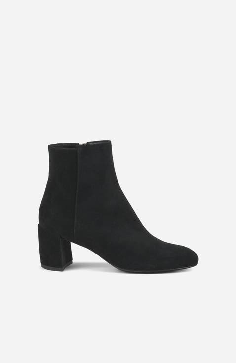 Lynn Bootie Heeled Leather Ankle Boot