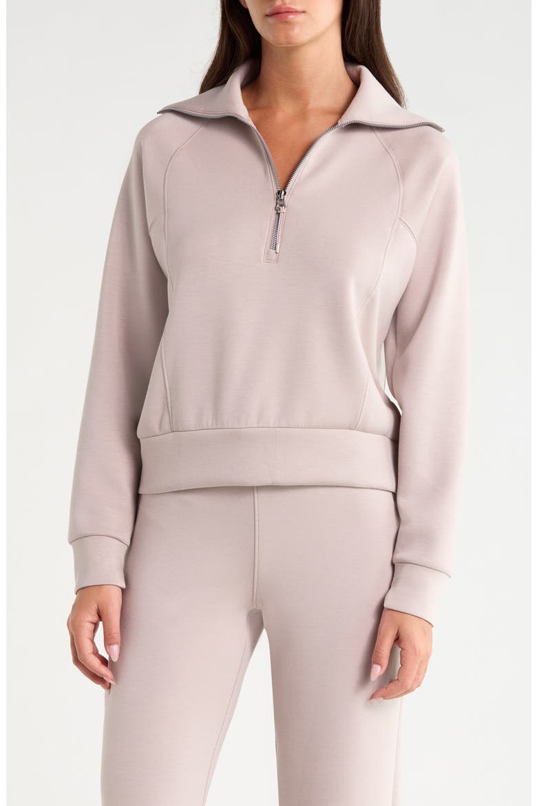 AirEssentials Half Zip Sweatshirt, Main, color, MUSHROOM