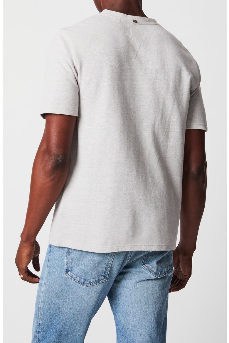 Short Sleeve Hemp & Cotton Henley, Alternate, color, SILVER