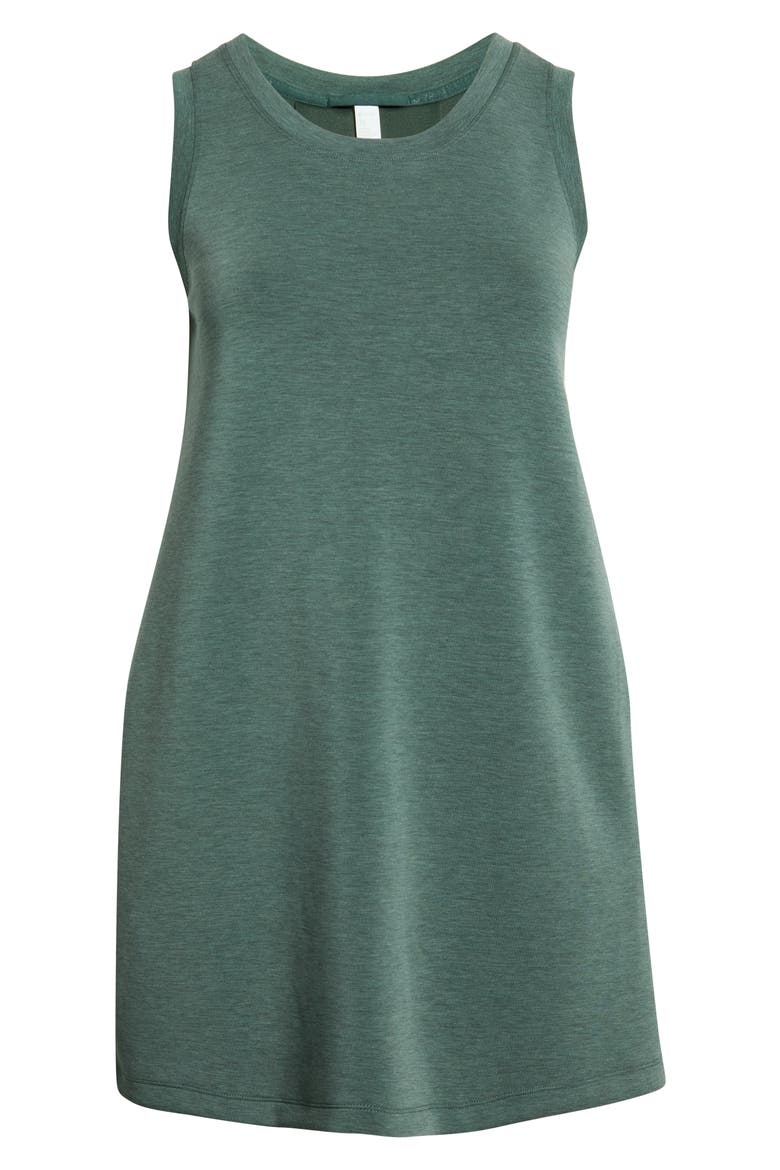 Soft Luxe Tank Dress, Alternate, color, GREEN BALSAM HEATHER