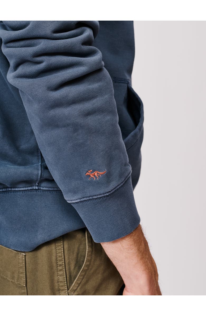 Aubin Provost Zip Neck Sweatshirt, Alternate, color, Navy