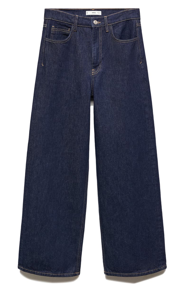 MANGO Low Rise Wide Leg Jeans, Alternate, color, 