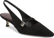 Vince Sonya Kitten Heel Pointed Toe Slingback Sandal