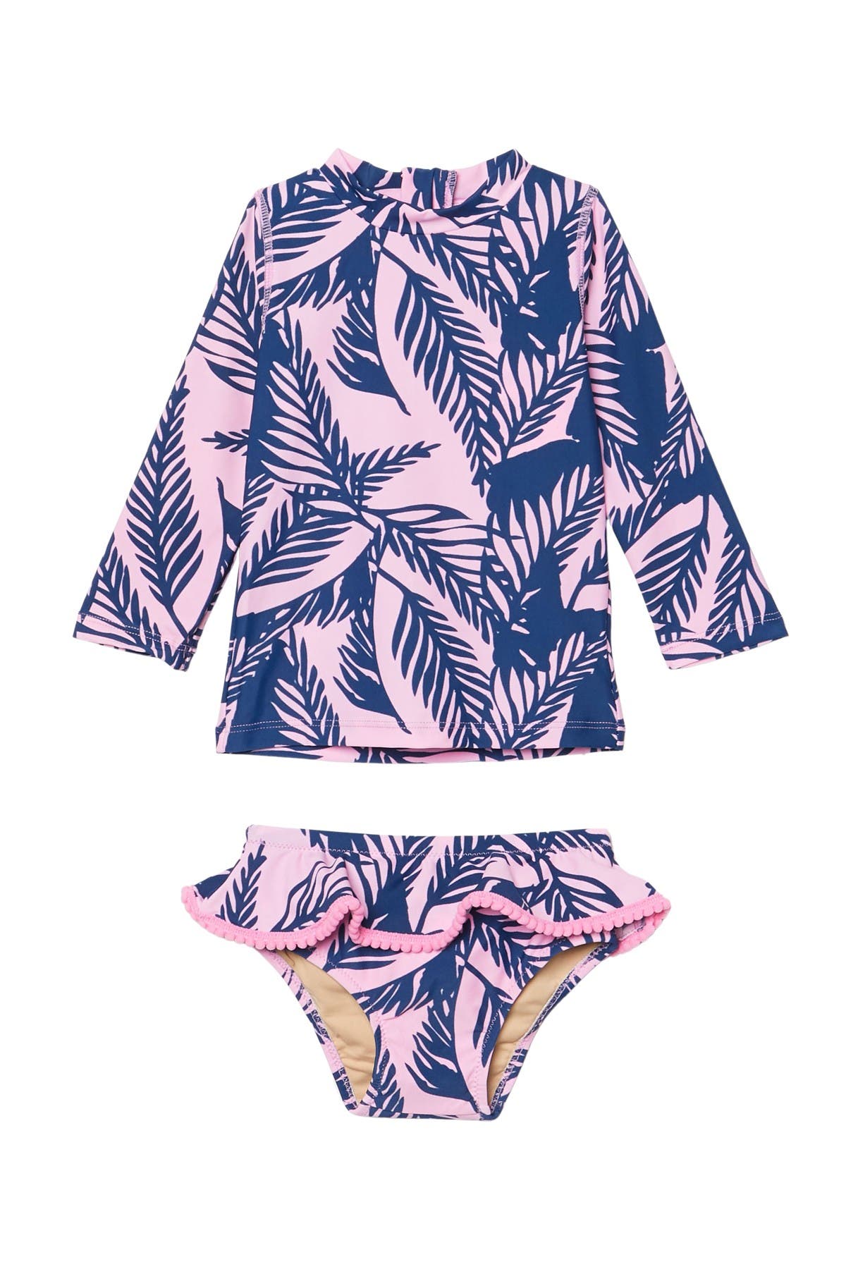 Shade Critters Pink Botanical Rash Guard Set | Nordstromrack