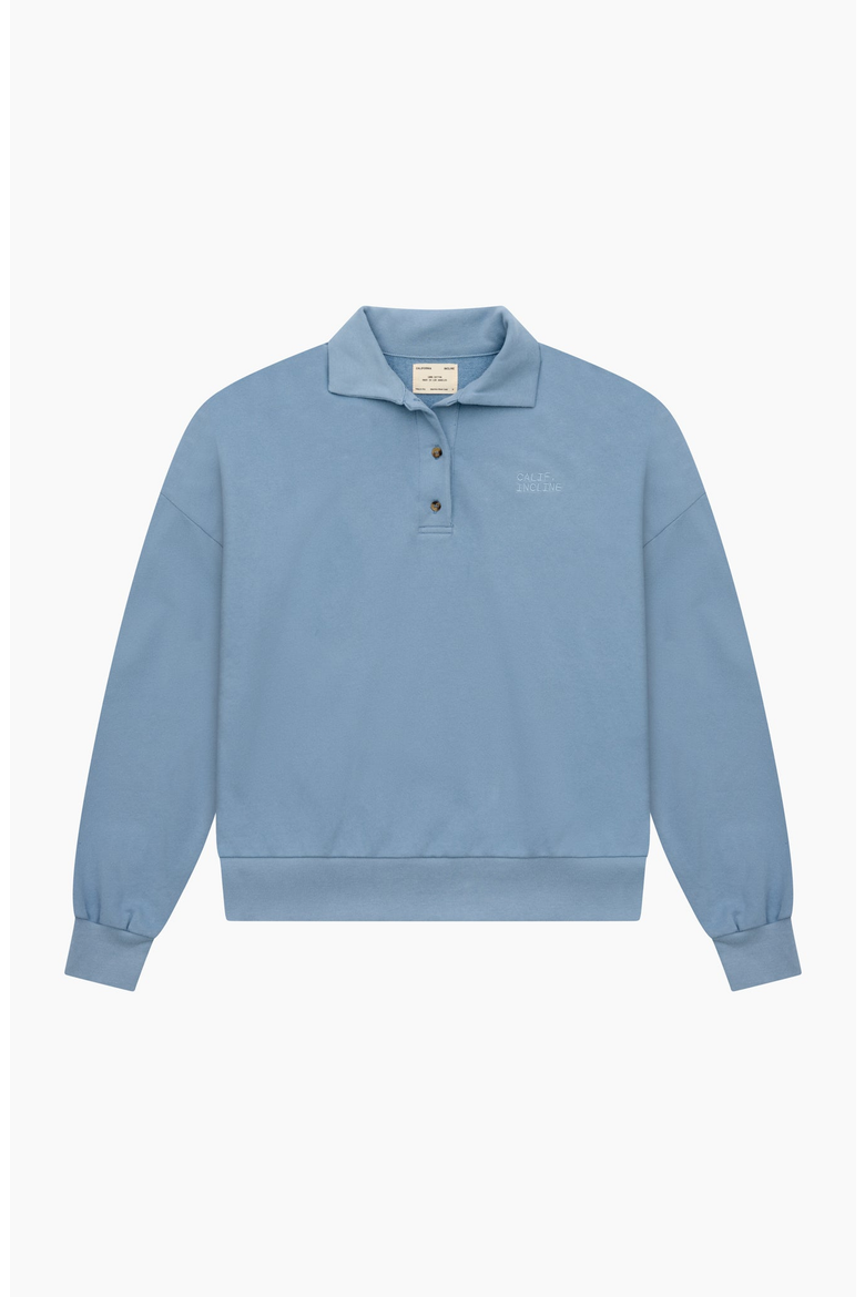 Long Sleeve Polo, Main, color, Heritage Blue
