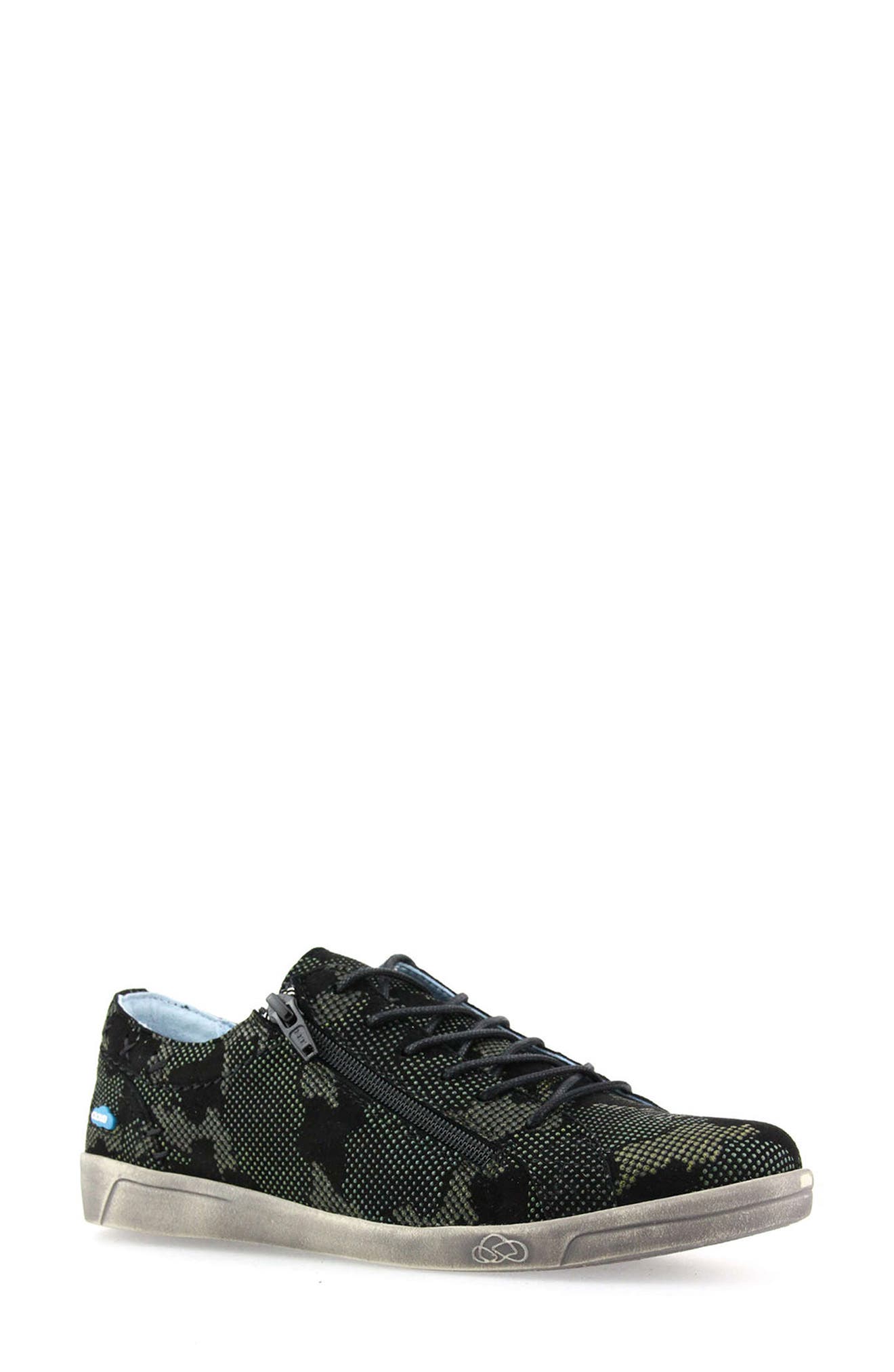 Aika Print Sneaker, Main, color, CAMOUFLAGE LEATHER